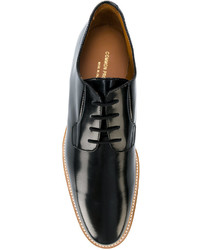 schwarze Leder Derby Schuhe von Common Projects