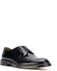 schwarze Leder Derby Schuhe von Doucal's