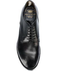 schwarze Leder Derby Schuhe von Officine Creative