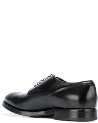 schwarze Leder Derby Schuhe von Officine Creative