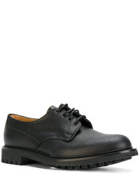 schwarze Leder Derby Schuhe von Church's