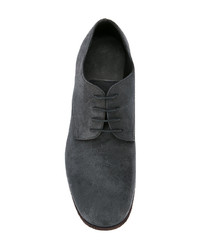 schwarze Leder Derby Schuhe von C Diem