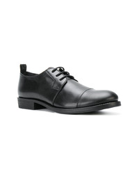 schwarze Leder Derby Schuhe von Ann Demeulemeester Blanche