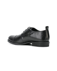 schwarze Leder Derby Schuhe von Ann Demeulemeester Blanche
