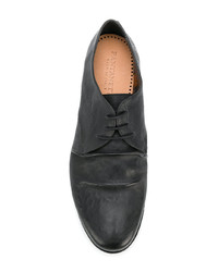 schwarze Leder Derby Schuhe von Pantanetti