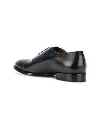 schwarze Leder Derby Schuhe von Silvano Sassetti