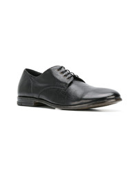 schwarze Leder Derby Schuhe von Moma