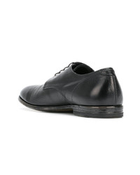 schwarze Leder Derby Schuhe von Moma