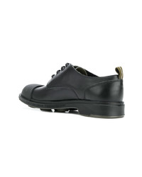 schwarze Leder Derby Schuhe von Pezzol 1951