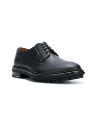 schwarze Leder Derby Schuhe von Lanvin