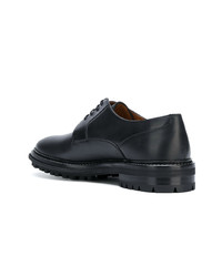 schwarze Leder Derby Schuhe von Lanvin