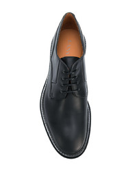 schwarze Leder Derby Schuhe von Lanvin