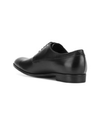 schwarze Leder Derby Schuhe von Emporio Armani