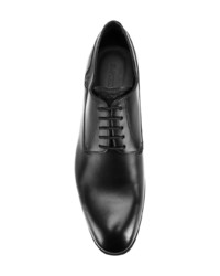 schwarze Leder Derby Schuhe von Emporio Armani