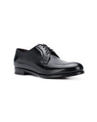 schwarze Leder Derby Schuhe von Lidfort