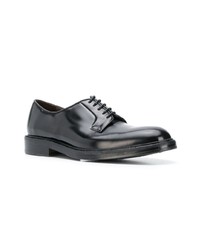 schwarze Leder Derby Schuhe von Green George