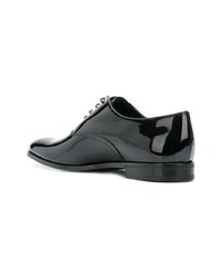 schwarze Leder Derby Schuhe von Prada