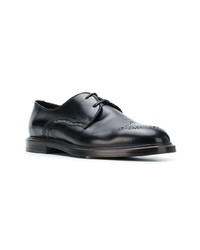 schwarze Leder Derby Schuhe von Dolce & Gabbana