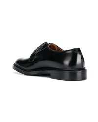 schwarze Leder Derby Schuhe von Alden