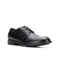 schwarze Leder Derby Schuhe von Pantanetti
