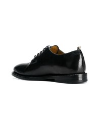 schwarze Leder Derby Schuhe von Officine Creative