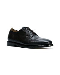 schwarze Leder Derby Schuhe von Officine Creative