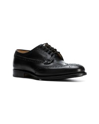 schwarze Leder Derby Schuhe von Church's