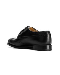 schwarze Leder Derby Schuhe von Church's