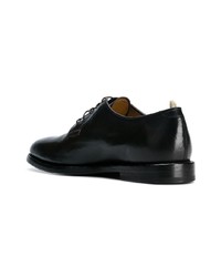 schwarze Leder Derby Schuhe von Officine Creative