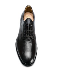 schwarze Leder Derby Schuhe von Officine Creative