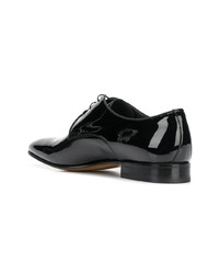 schwarze Leder Derby Schuhe von Moreschi