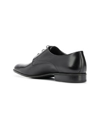 schwarze Leder Derby Schuhe von Moreschi