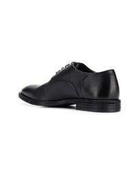 schwarze Leder Derby Schuhe von Del Carlo