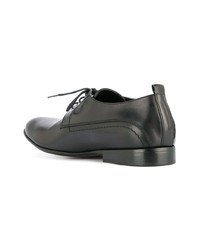 schwarze Leder Derby Schuhe von Costume National