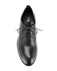 schwarze Leder Derby Schuhe von Costume National