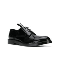 schwarze Leder Derby Schuhe von Dolce & Gabbana