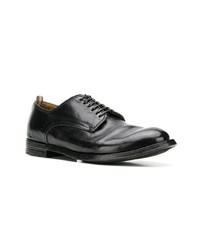 schwarze Leder Derby Schuhe von Officine Creative