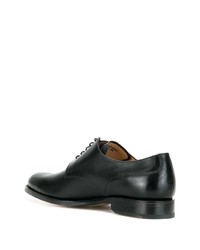 schwarze Leder Derby Schuhe von Bally