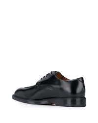 schwarze Leder Derby Schuhe von Lanvin