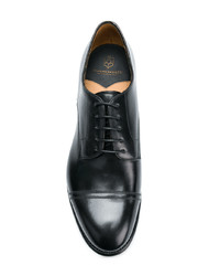 schwarze Leder Derby Schuhe von Silvano Sassetti