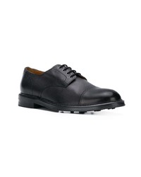 schwarze Leder Derby Schuhe von Doucal's