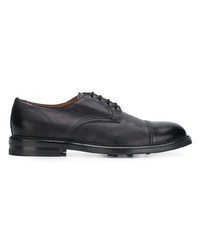 schwarze Leder Derby Schuhe von Doucal's