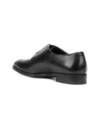 schwarze Leder Derby Schuhe von Giorgio Armani