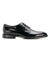 schwarze Leder Derby Schuhe von Tod's