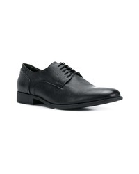 schwarze Leder Derby Schuhe von Geox