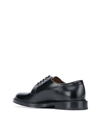 schwarze Leder Derby Schuhe von Henderson Baracco