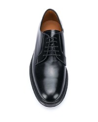 schwarze Leder Derby Schuhe von Henderson Baracco