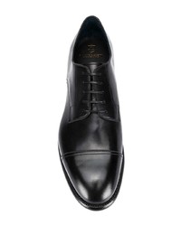 schwarze Leder Derby Schuhe von Silvano Sassetti