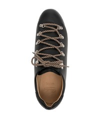 schwarze Leder Derby Schuhe von Paraboot