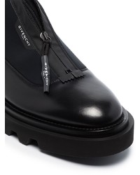 schwarze Leder Derby Schuhe von Givenchy